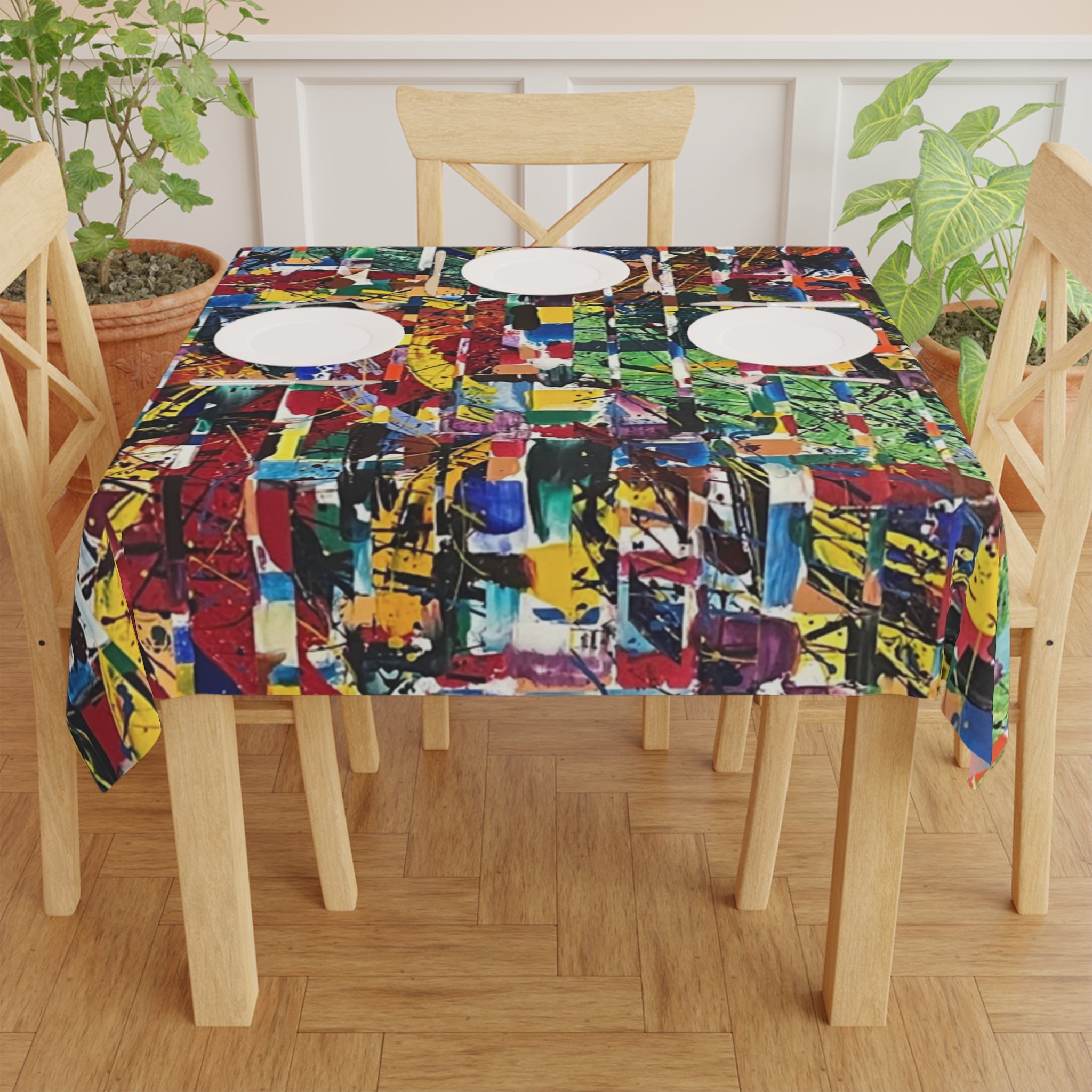 Patrice Rouge LE Collection - Vibrant Modern Art Dining Cover - Color of the Amazon
