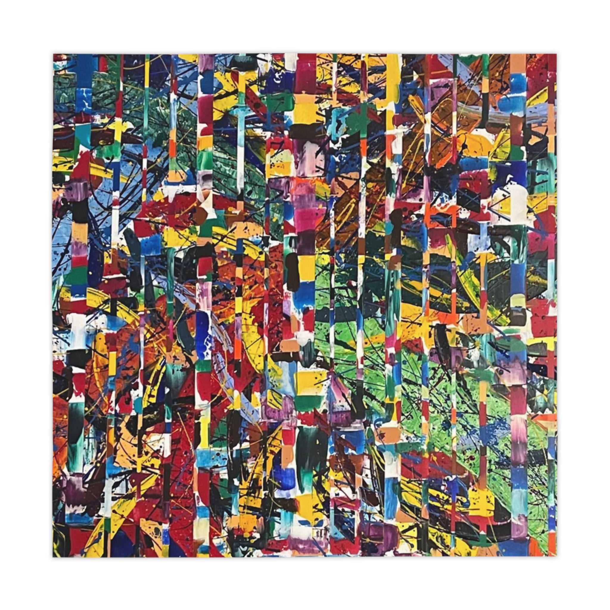 Patrice Rouge LE Collection - Vibrant Modern Art Dining Cover - Color of the Amazon